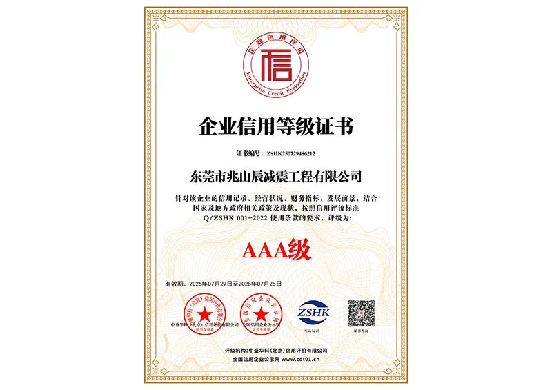 企业信用等级证书